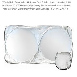 Car Windshield UV Block Shade, New