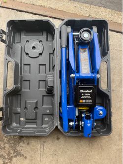 Duralast 2-Ton Hydraulic Trolley Floor Jack with Carrying Case