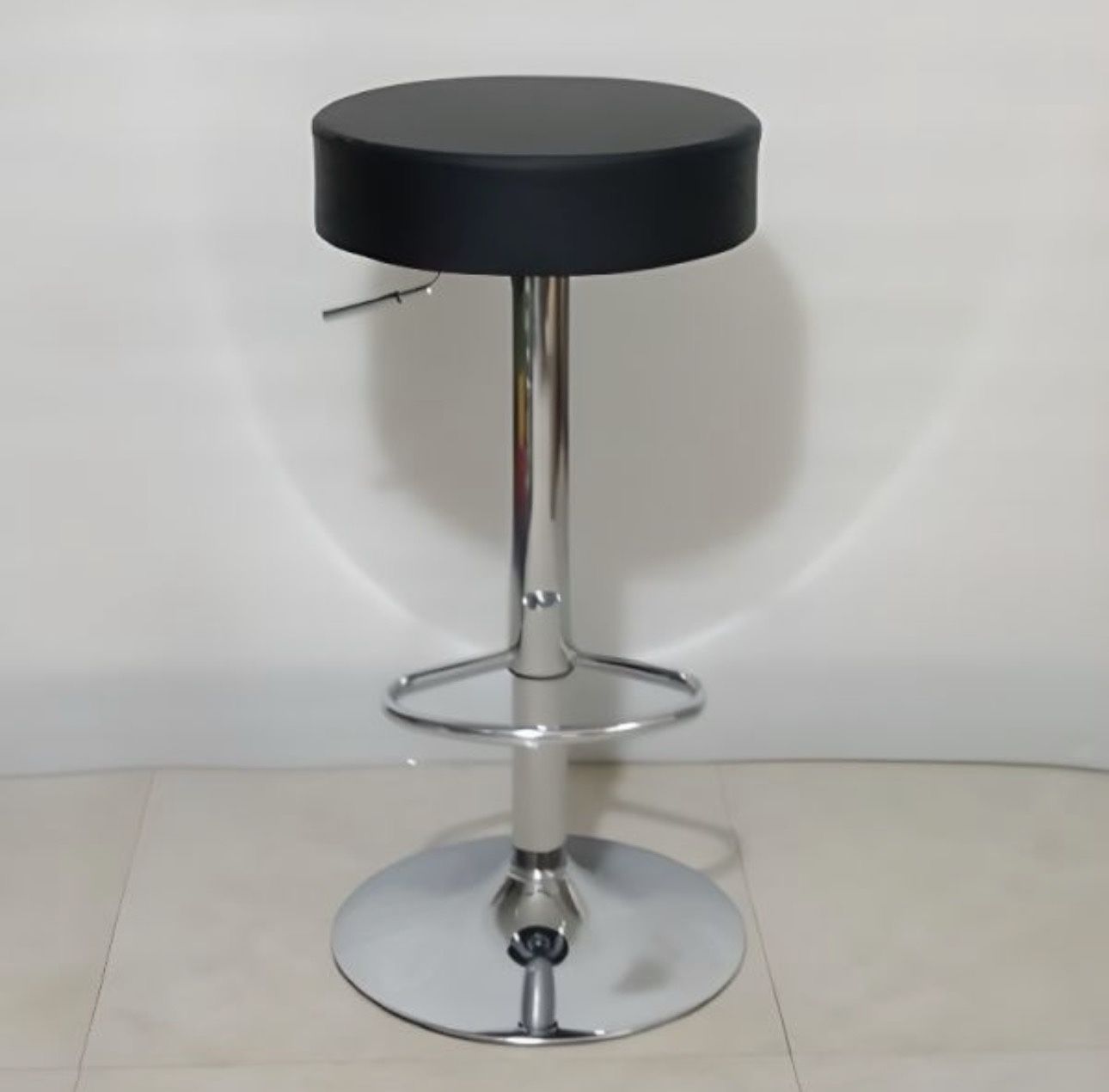 Black - ROUND barstool - Also In White Or Grey