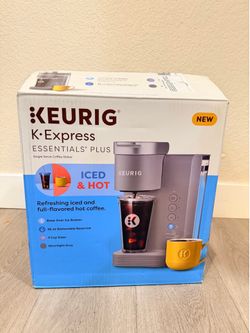 Keurig K-Express Essentials Plus Iced & Hot Single-Serve Coffee Maker Gray