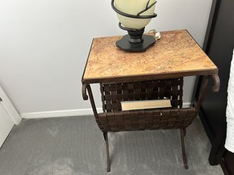 Side Table. Metal & Stone 