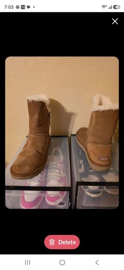 UGG Chestnut Suede Short Boots size 7.5