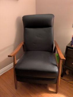 Mid century modern style recliner chair
