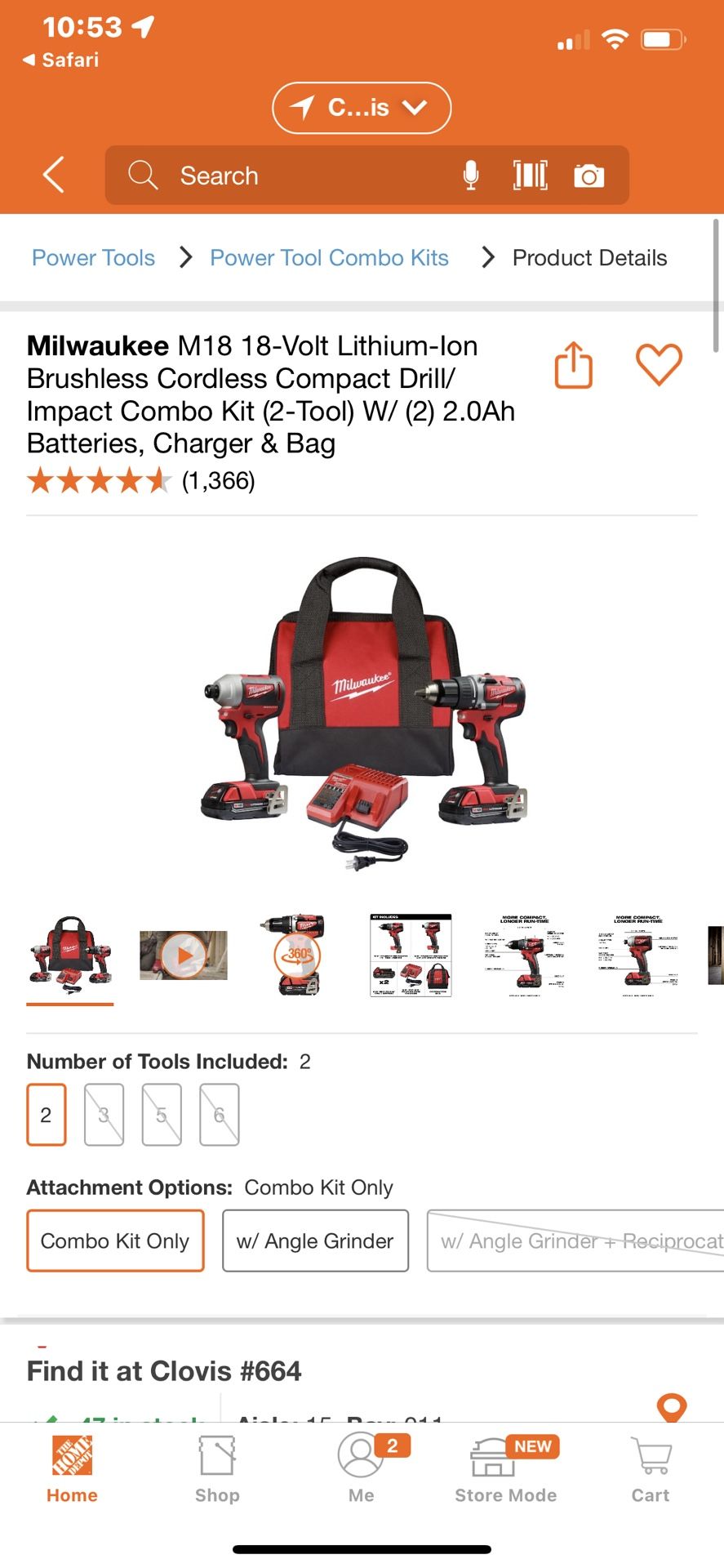 Used Brushless Milwaukee Set