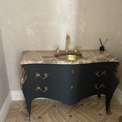 Bathroom Sink With Countertop Granite Sink Included In Faucet