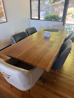 Anthropologie Leather Dinning Chairs