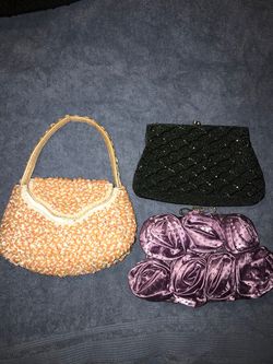 Vintage Beaded Evening Clutch Handbags