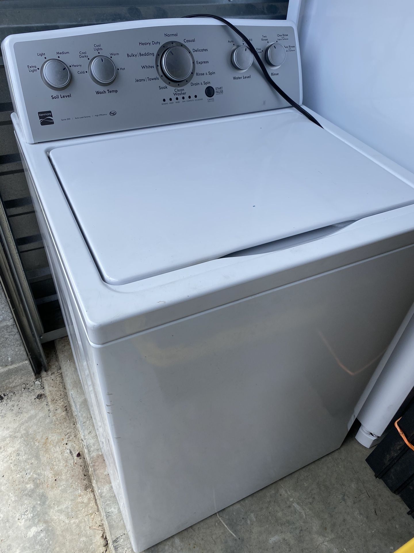 Kenmore washer and GE dryer electric
