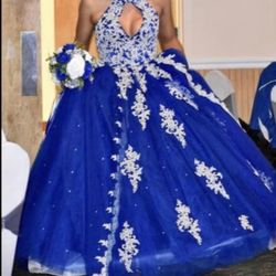 Royal Blue Dress Sweet 16 /party