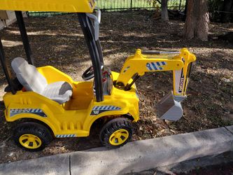 Kids Ride-On Backhoe Excavator Toy