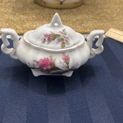 Nasco Rosebud Japanese China Sugar Bowl