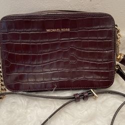 Michael Kors Crossbody Purse - Maroon