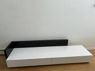 Modern Extendable Tv Stand With 2 Drawers