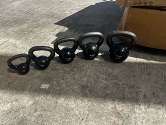 Black pvc kettle bell