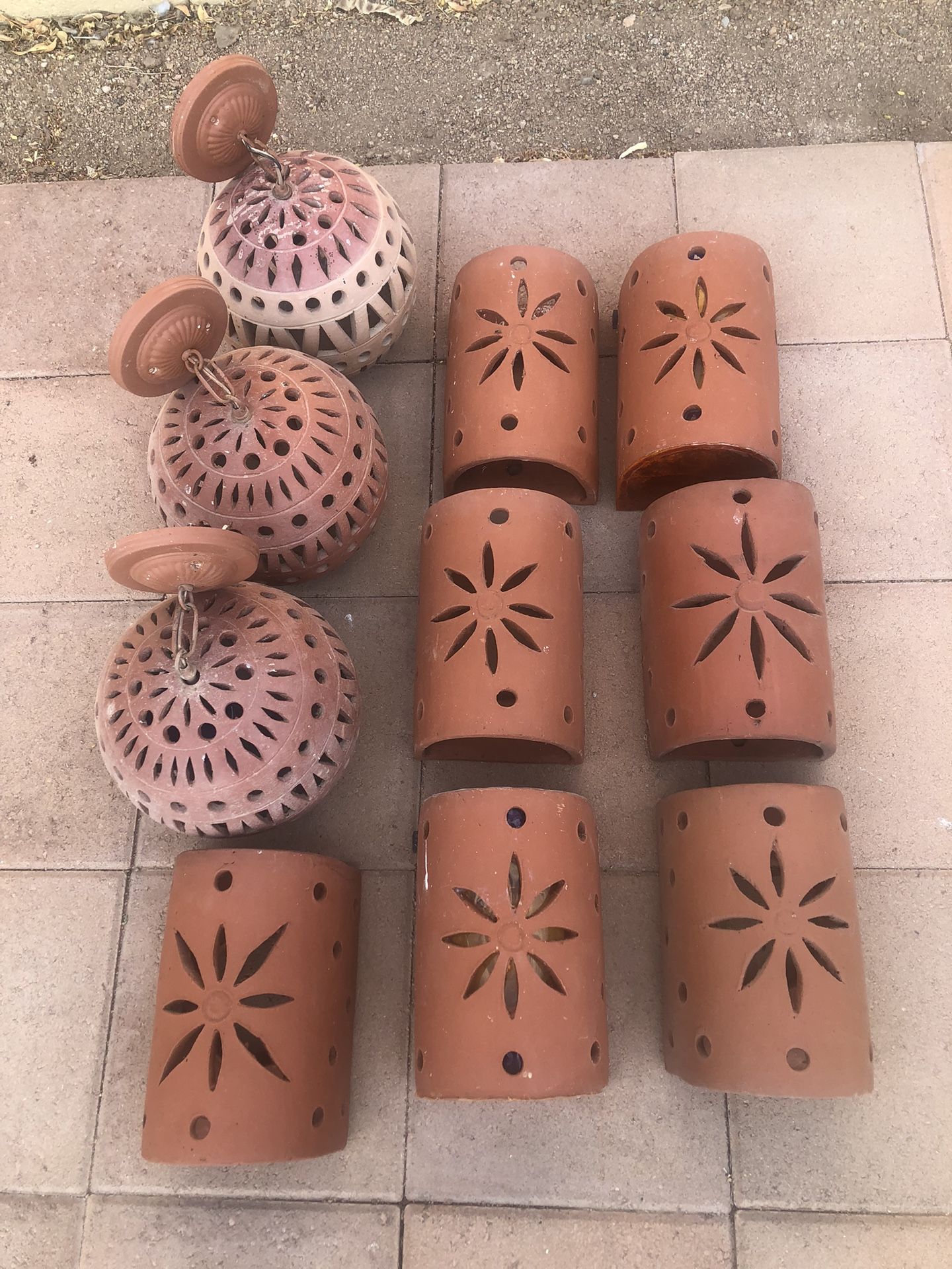 Terra Cotta Outdoor Light Fixtures