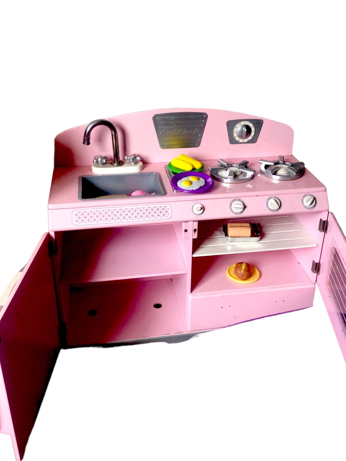 Pink Retro Kitchen & Refrigerator - KidKraft