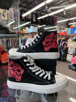 Darc Sport High Top Wolves Forever NFGU Black Red