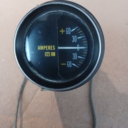Vintage Stewart Warner III Amp Gauge