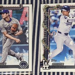 MLB DODGERS CARDS (2) SHOHEI AND (1)MOOKIE BETTS  + 4 FREE CARDS