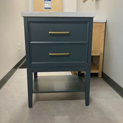24" Bathroom Vanity Cabinet with Ceramic Sink (Open Box)