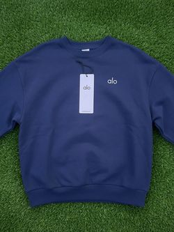 Alo Crewneck Sweatshirt – Navy Blue