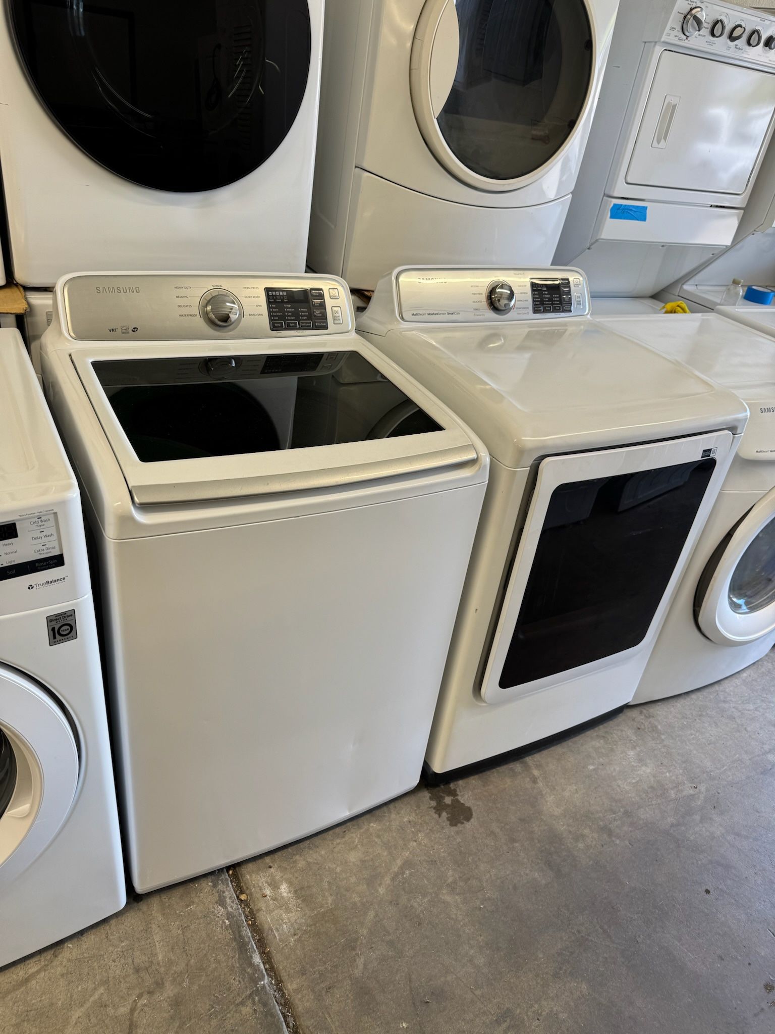Used Samsung Washer and Gas Dryer with Warranty