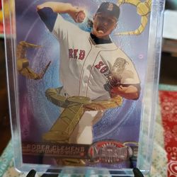 Boston Red Sox 1997 Fleer Metal Universe Roger Clemens Mo Vaughn Baseball Cards 