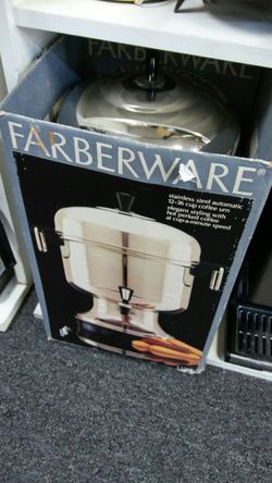 Stainless steel coffee Maker.