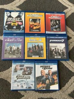 Fast and Furious 2-8 & Hobbs and Shaw BLU-RAY’s