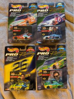 Hot Wheels Pro Racing 1998 Lot of 4 MOC NASCAR 1st Edition - Mark Martin Todd Bodine Chad Little Johnny Benson