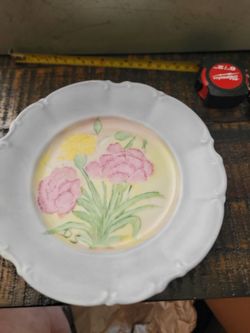 Floral Ceramic Decorative Plate
