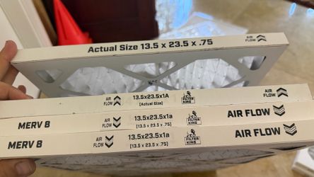 Air AC conditioning filters Merv 8 13.5x23.5 (4), ADF3010 (2), 11.5x11.5 (2)