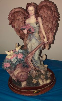 VINTAGE MONTEFIORI COLLECTIONS ANGEL STATUE ITALIAN DESIGNER S MONTEFIORI 14"