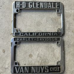 Vintage Harley Davidson License Plate Trim