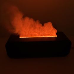 New*Flame Effect Humidifier & Essential Oil Diffuser – LED Color Mist