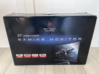 NEW 27” Curved Gaming Monitor - 1440p / 180hz - Unopened