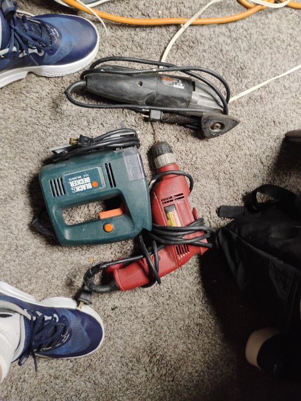 Drill ,Jigsaw And Detail Sander