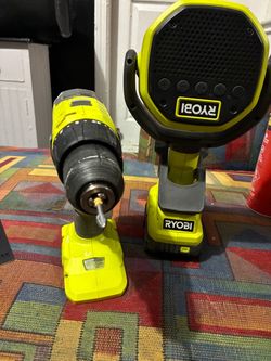Ryobi 18V Drill and Bluetooth cordless drill