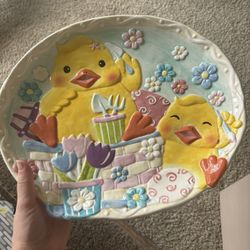 Ceramic Easter Platter 