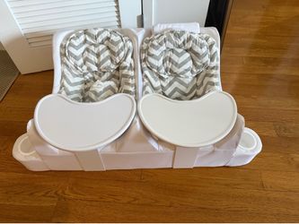 Table for Two bundle with 2 infant inserts, 2 snack trays, and 1 reflux reliever
