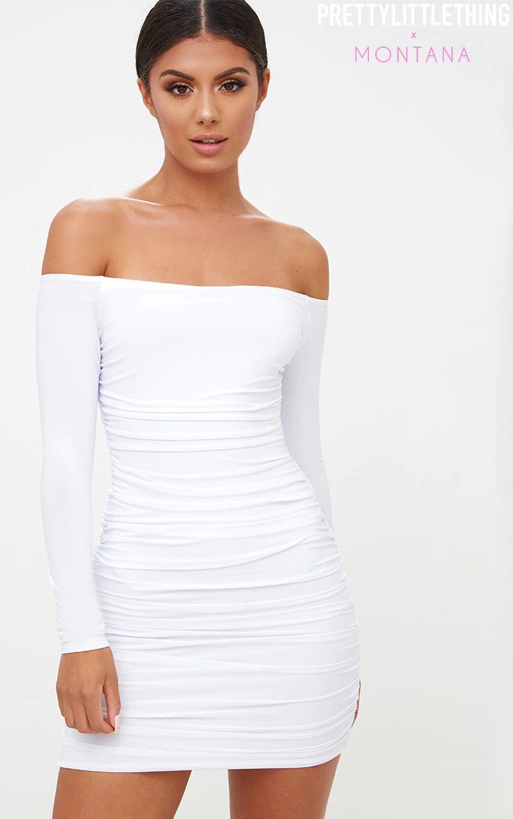 White Bodycon Dress - Pretty Little Thing