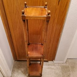 Bamboo Three Tier Plant Shelf