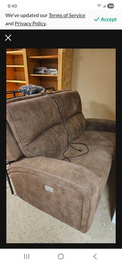 Faux leather Love Seat