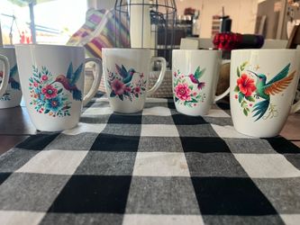 Hummingbird coffee mugs