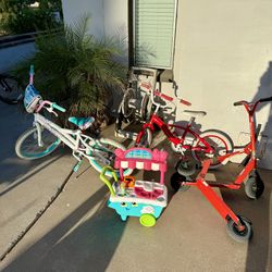 Free - Bikes, Scooters, Ice Cream Stand 