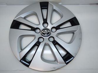 16 1/8 Silver & Black Toyota Wheel Cover