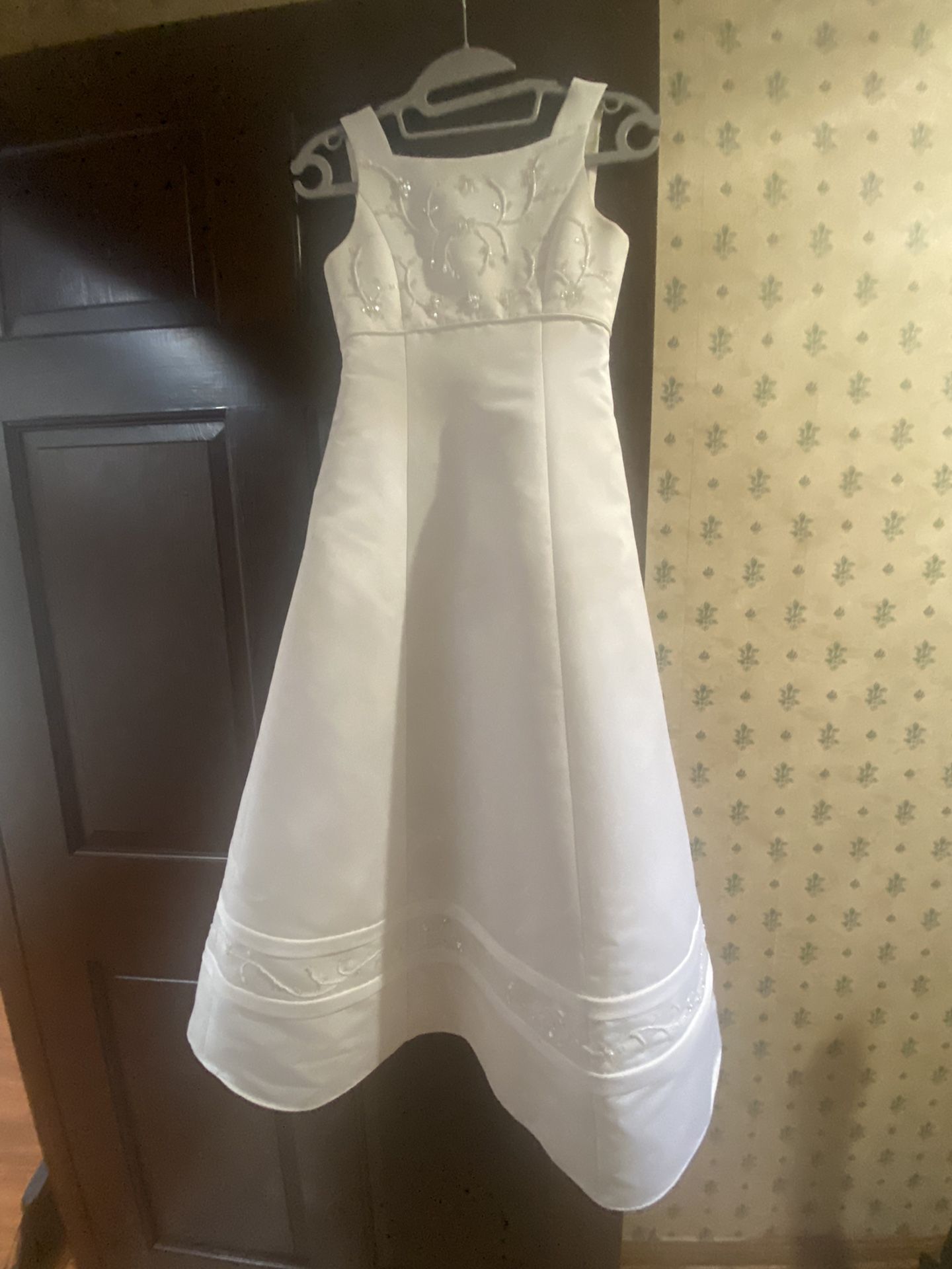 Designer Dress With Beading For Girl Size 8