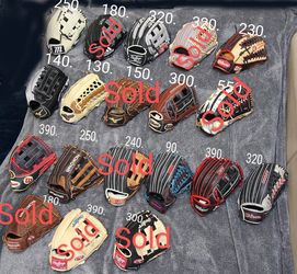 Outfield Glove Baseball Softball 12.25 12.5 12.75