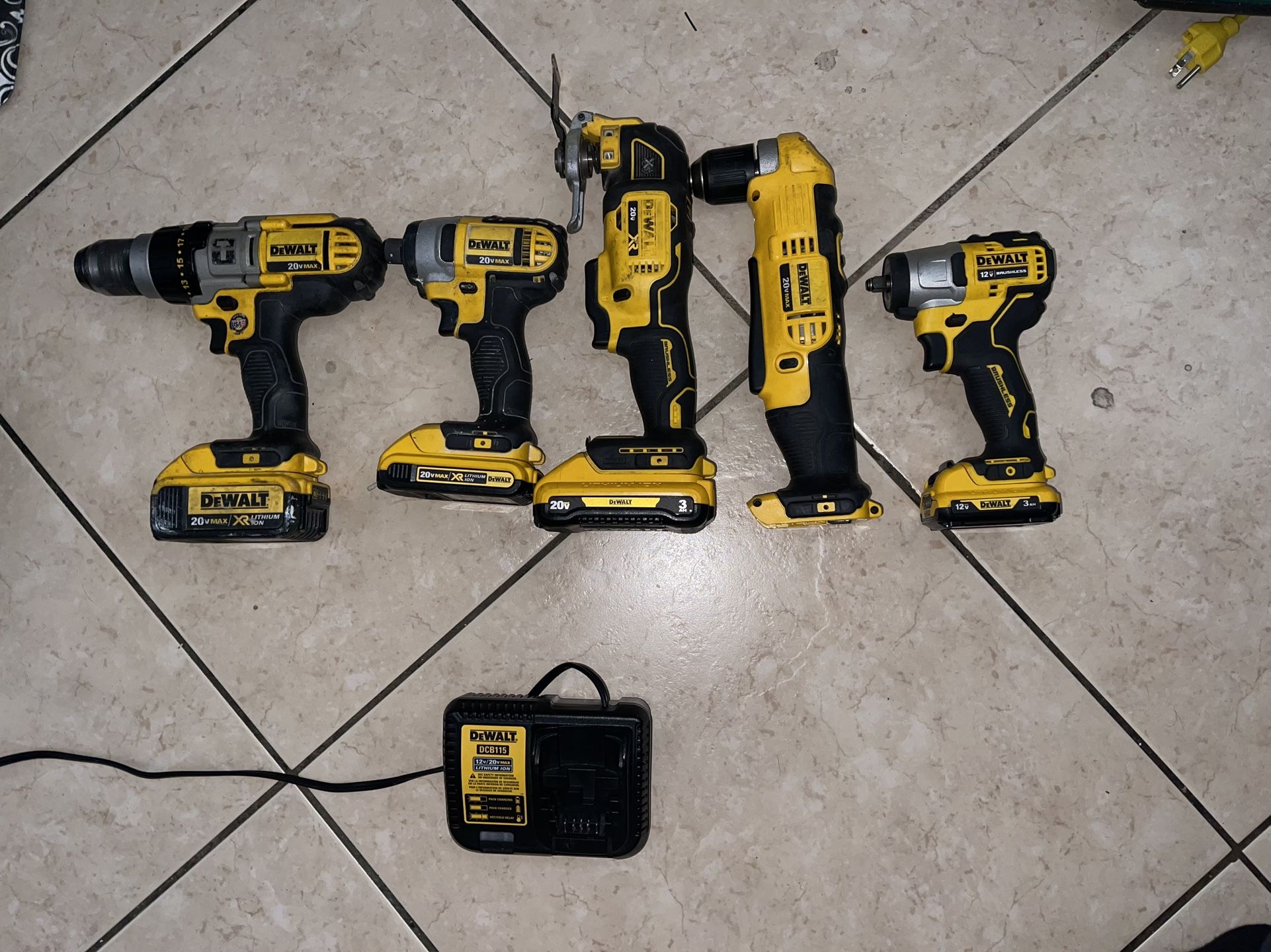 Dewalt Tools Combo Drill Multitool Impact Angle Drill