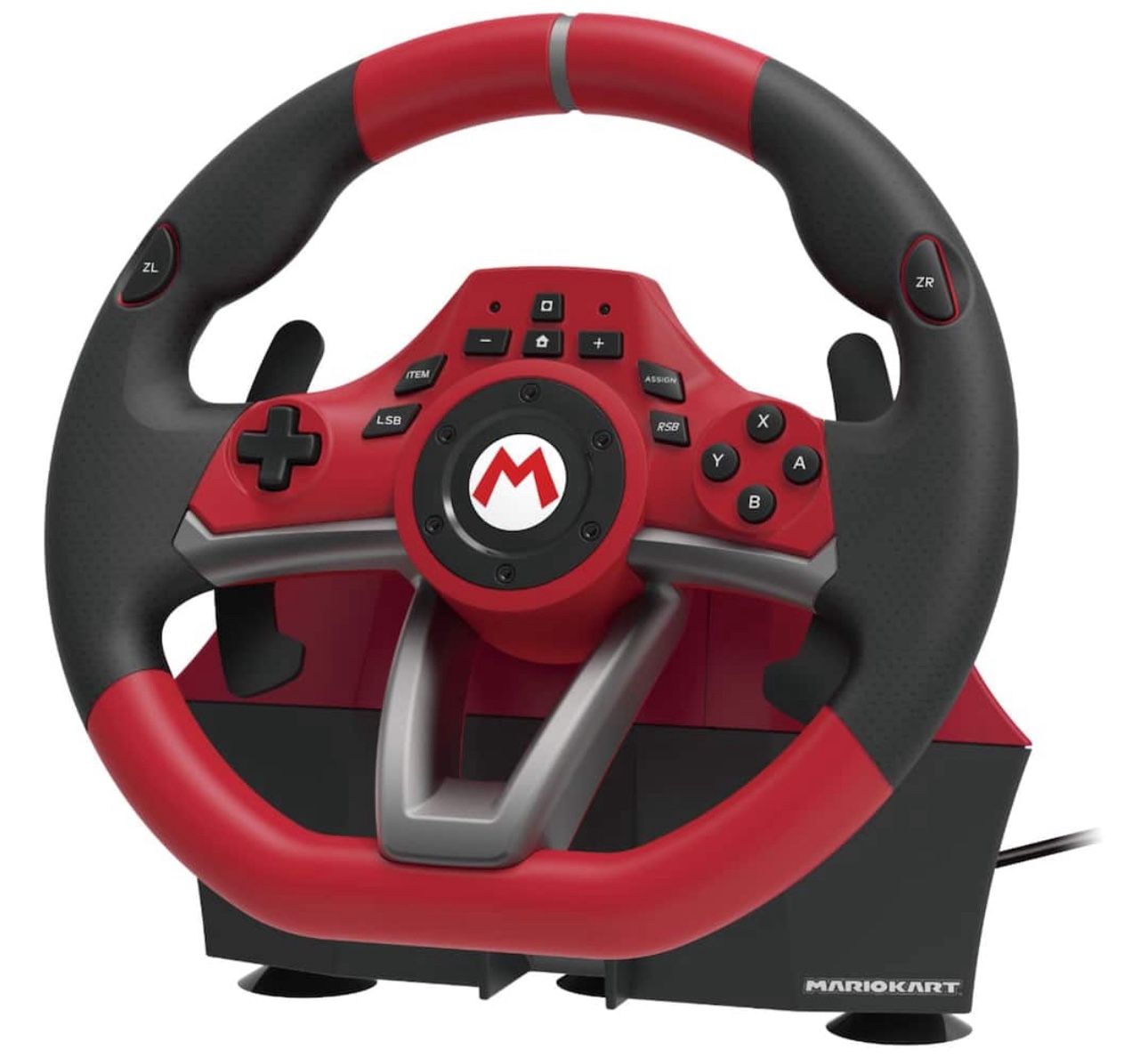 Hori Mario Kart Racing Pro Deluxe wheel and accompanying pedals for Nintendo Switch 